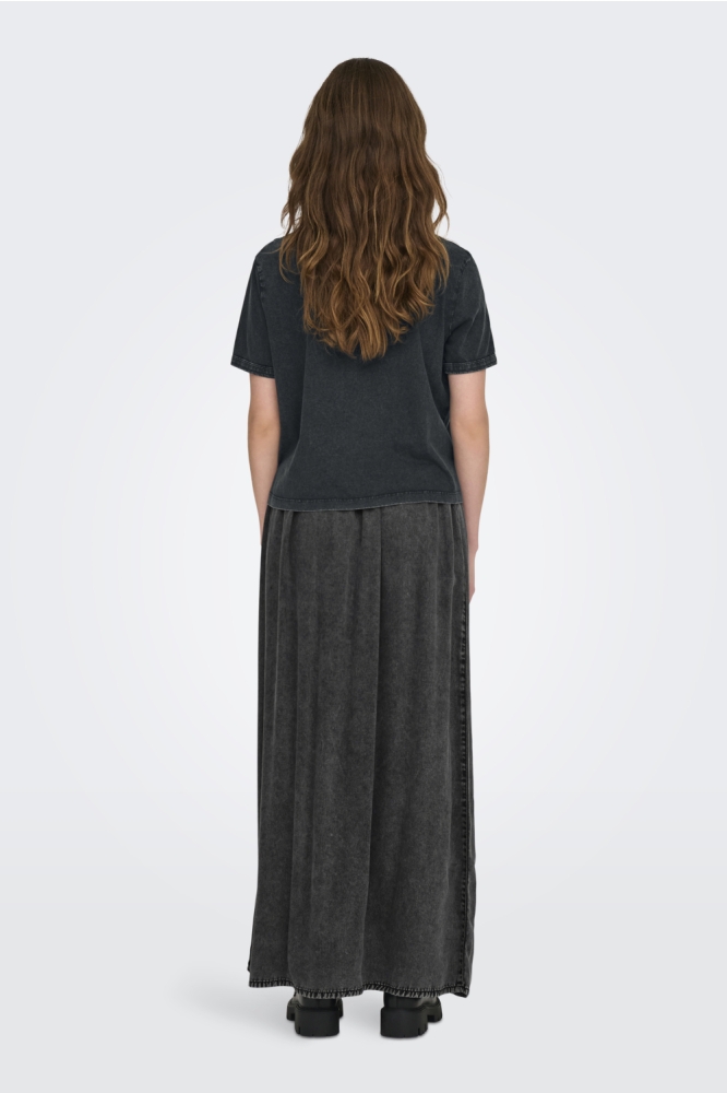 JDYFAROCK ELINA S/S PRINT TOP JRS 15295583 BLACK/TRUE
